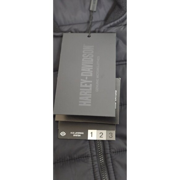 Harley-Davidson Black Puffer Jacket NWT - Picture 4 of 6